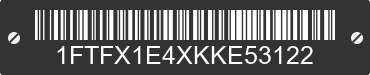 2019 FORD F-150 1FTFX1E4XKKE53122 VIN decoded