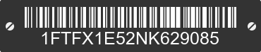 2022 FORD F-150 1FTFX1E52NK629085 VIN decoded