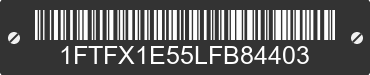 2020 FORD F-150 1FTFX1E55LFB84403 VIN decoded