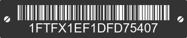 2013 FORD F-150 1FTFX1EF1DFD75407 VIN decoded