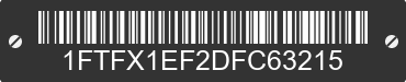 2013 FORD F-150 1FTFX1EF2DFC63215 VIN decoded