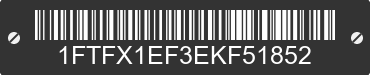 2014 FORD F-150 1FTFX1EF3EKF51852 VIN decoded