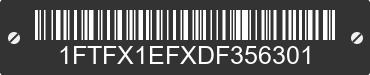 2013 FORD F-150 1FTFX1EFXDF356301 VIN decoded