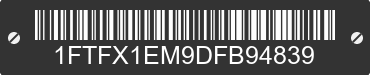 2013 FORD F-150 1FTFX1EM9DFB94839 VIN decoded