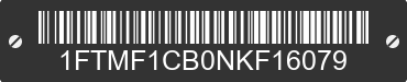 2022 FORD F-150 1FTMF1CB0NKF16079 VIN decoded