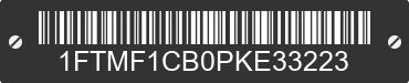 2023 FORD F-150 1FTMF1CB0PKE33223 VIN decoded