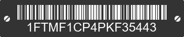 2023 FORD F-150 1FTMF1CP4PKF35443 VIN decoded