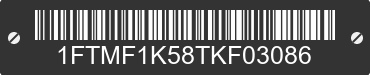 2026 FORD F-150 1FTMF1K58TKF03086 VIN decoded