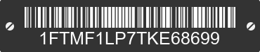 2026 FORD F-150 1FTMF1LP7TKE68699 VIN decoded