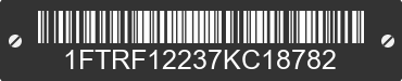 2007 FORD F-150 1FTRF12237KC18782 VIN decoded