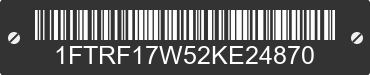 2002 FORD F-150 1FTRF17W52KE24870 VIN decoded