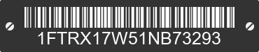 2001 FORD F-150 1FTRX17W51NB73293 VIN decoded