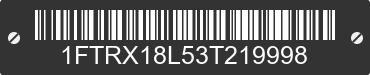 2003 FORD F-150 1FTRX18L53T219998 VIN decoded