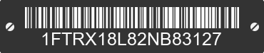 2002 FORD F-150 1FTRX18L82NB83127 VIN decoded