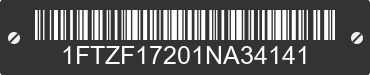 2001 FORD F-150 1FTZF17201NA34141 VIN decoded