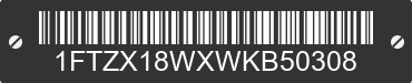 1998 FORD F-150 1FTZX18WXWKB50308 VIN decoded