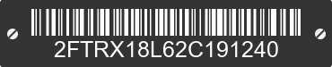 2002 FORD F-150 2FTRX18L62C191240 VIN decoded