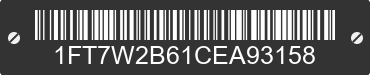 2012 FORD F-250 1FT7W2B61CEA93158 VIN decoded