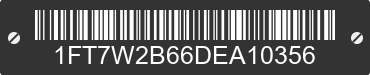 2013 FORD F-250 1FT7W2B66DEA10356 VIN decoded