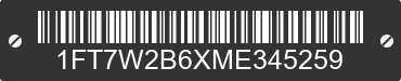 2021 FORD F-250 1FT7W2B6XME345259 VIN decoded