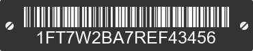 2024 FORD F-250 1FT7W2BA7REF43456 VIN decoded