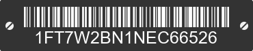 2022 FORD F-250 1FT7W2BN1NEC66526 VIN decoded