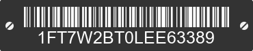 2020 FORD F-250 1FT7W2BT0LEE63389 VIN decoded