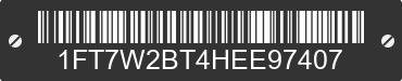2017 FORD F-250 1FT7W2BT4HEE97407 VIN decoded