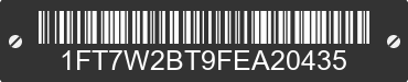 2015 FORD F-250 1FT7W2BT9FEA20435 VIN decoded