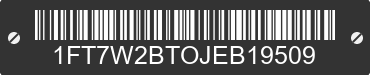 2018 FORD F-250 1FT7W2BTOJEB19509 VIN decoded