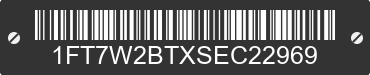 2025 FORD F-250 1FT7W2BTXSEC22969 VIN decoded
