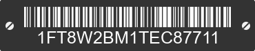 2026 FORD F-250 1FT8W2BM1TEC87711 VIN decoded