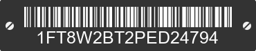 2023 FORD F-250 1FT8W2BT2PED24794 VIN decoded