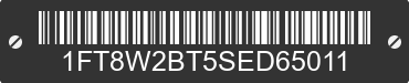 2025 FORD F-250 1FT8W2BT5SED65011 VIN decoded
