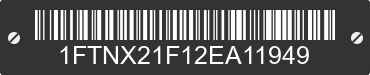 2002 FORD F-250 1FTNX21F12EA11949 VIN decoded