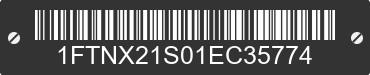 2001 FORD F-250 1FTNX21S01EC35774 VIN decoded