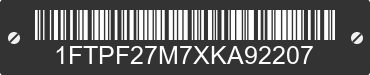 1999 FORD F-250 1FTPF27M7XKA92207 VIN decoded