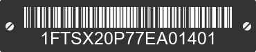 2007 FORD F-250 1FTSX20P77EA01401 VIN decoded