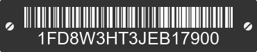 2018 FORD F-350 1FD8W3HT3JEB17900 VIN decoded