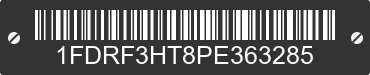 2023 FORD F-350 1FDRF3HT8PE363285 VIN decoded
