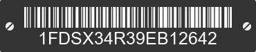 2009 FORD F-350 1FDSX34R39EB12642 VIN decoded