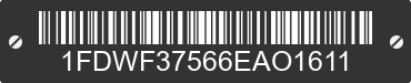 2006 FORD F-350 1FDWF37566EAO1611 VIN decoded