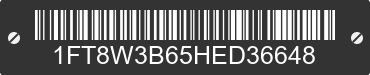 2017 FORD F-350 1FT8W3B65HED36648 VIN decoded
