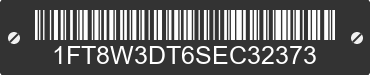 2025 FORD F-350 1FT8W3DT6SEC32373 VIN decoded