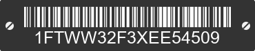 1999 FORD F-350 1FTWW32F3XEE54509 VIN decoded