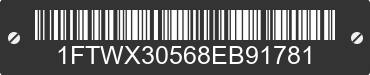 2008 FORD F-350 1FTWX30568EB91781 VIN decoded