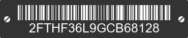 1986 FORD F-350 2FTHF36L9GCB68128 VIN decoded