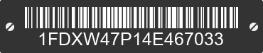 2004 FORD F-450 1FDXW47P14E467033 VIN decoded