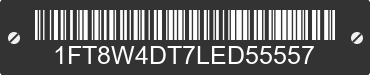 2020 FORD F-450 1FT8W4DT7LED55557 VIN decoded