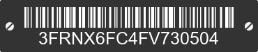 2015 FORD F-650 3FRNX6FC4FV730504 VIN decoded